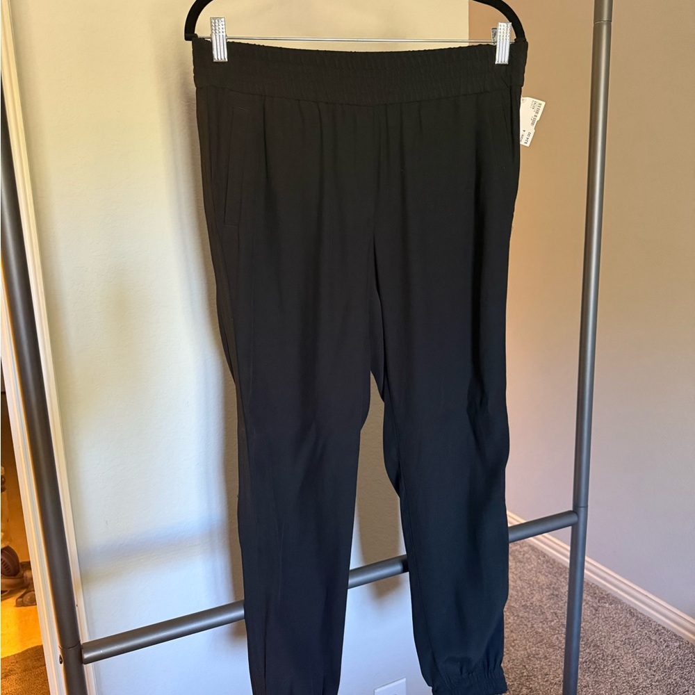 LOFT Charcoal Textured Pants